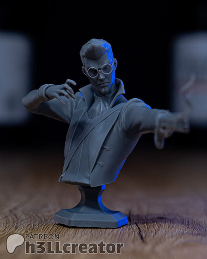 Percival de Rolo Bust | The Legend of Vox Machina (fan art) | Resin 3d Printed | High Detail and Quality