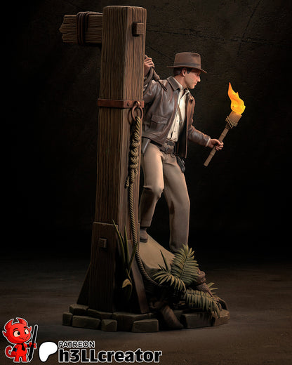 Indiana Jones | 3D Printed Resin Model | Unpainted or Hand-Painted
