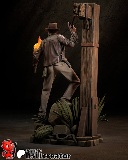 Indiana Jones | 3D Printed Resin Model | Unpainted or Hand-Painted