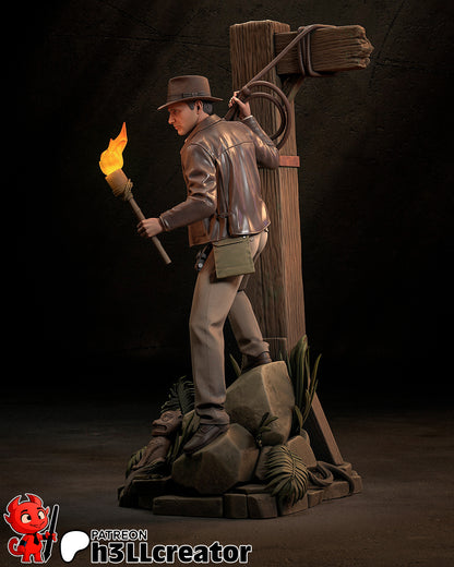 Indiana Jones | 3D Printed Resin Model | Unpainted or Hand-Painted