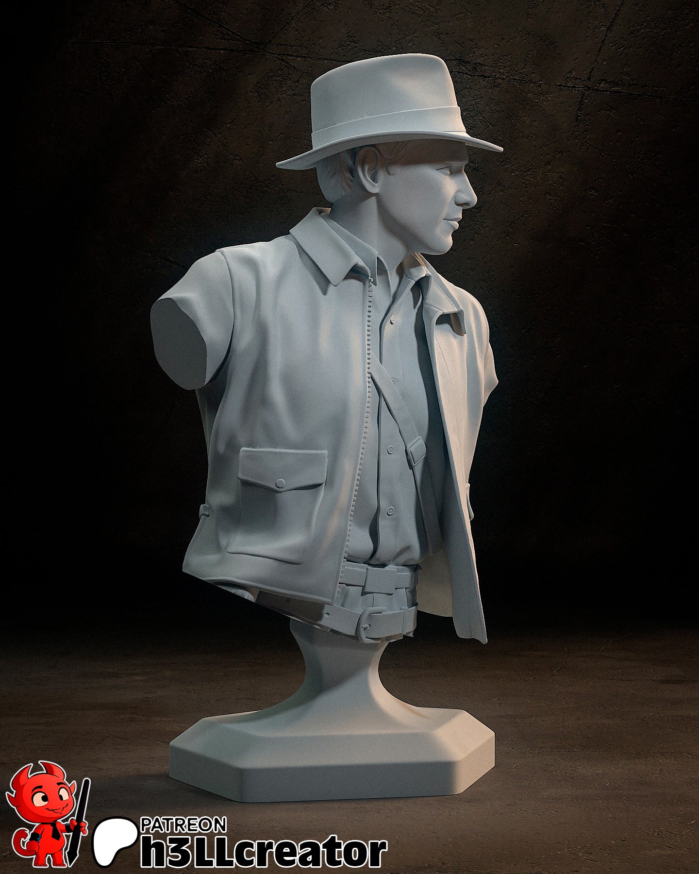 Indiana Jones | 3D Printed Resin Model | Unpainted or Hand-Painted