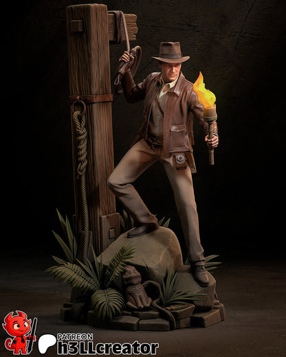 Indiana Jones | 3D Printed Resin Model | Unpainted or Hand-Painted