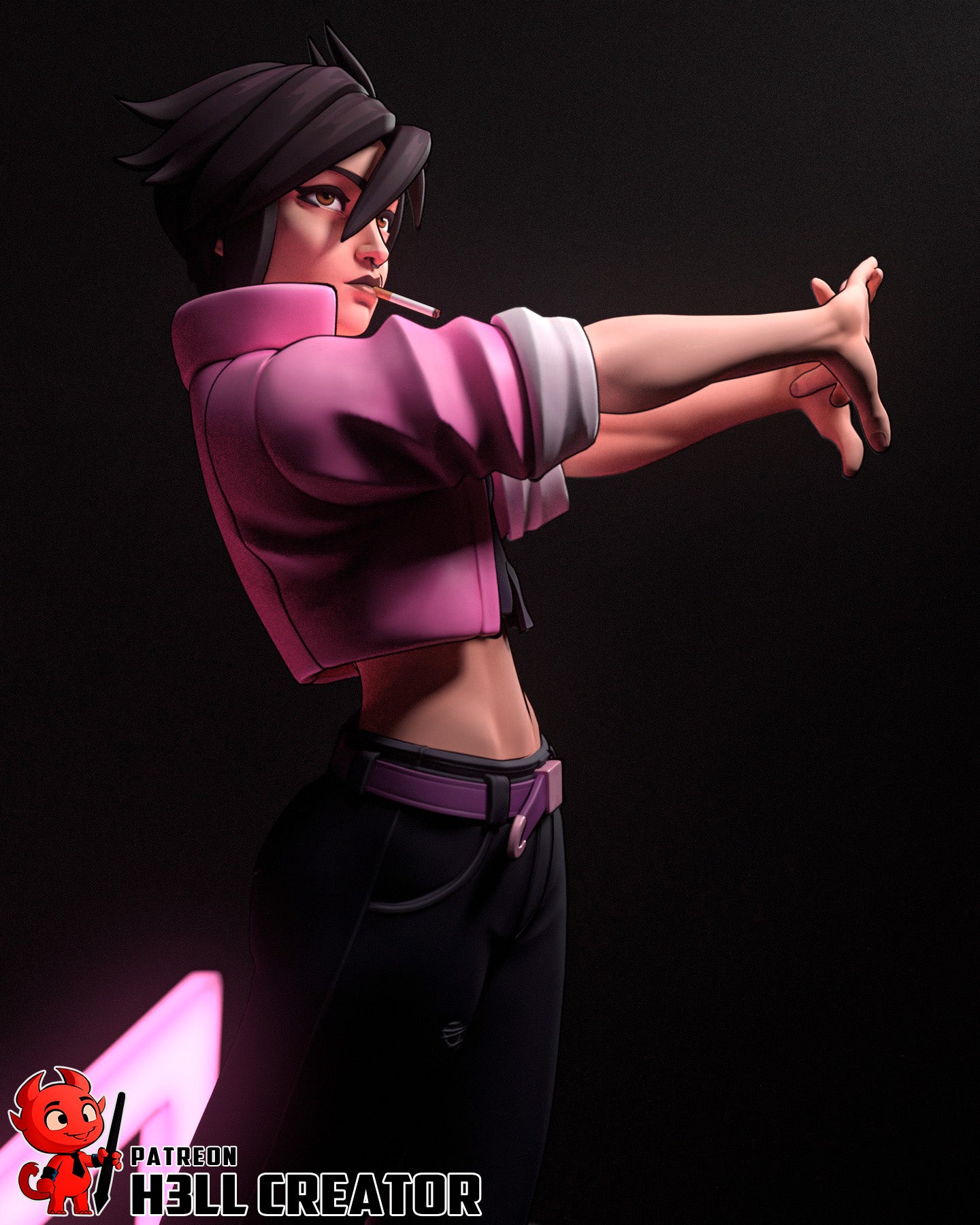 Invisigal | 3D Printed Resin Model | Unpainted or Hand-Painted