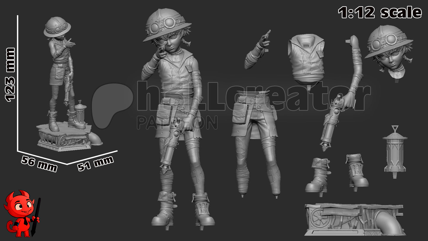 Isha | 3D Printed Resin Model | Unpainted or Hand-Painted