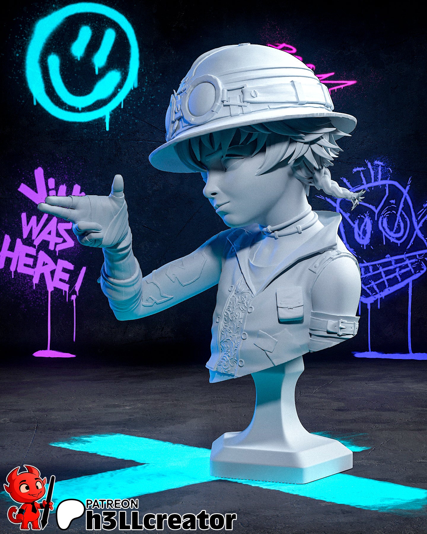 Isha | 3D Printed Resin Model | Unpainted or Hand-Painted
