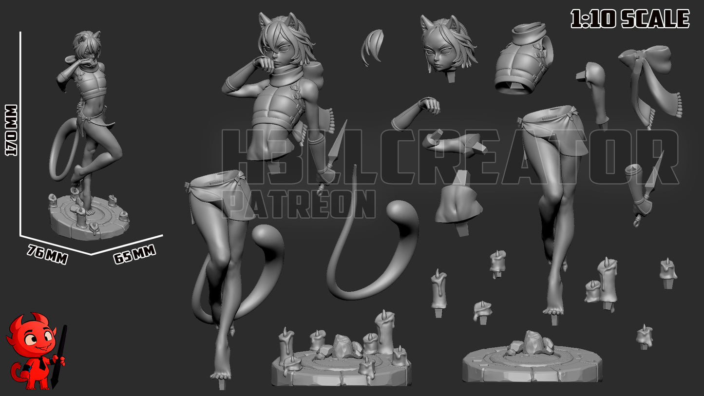 Izutsumi | 3D Printed Resin Model | Unpainted or Hand-Painted