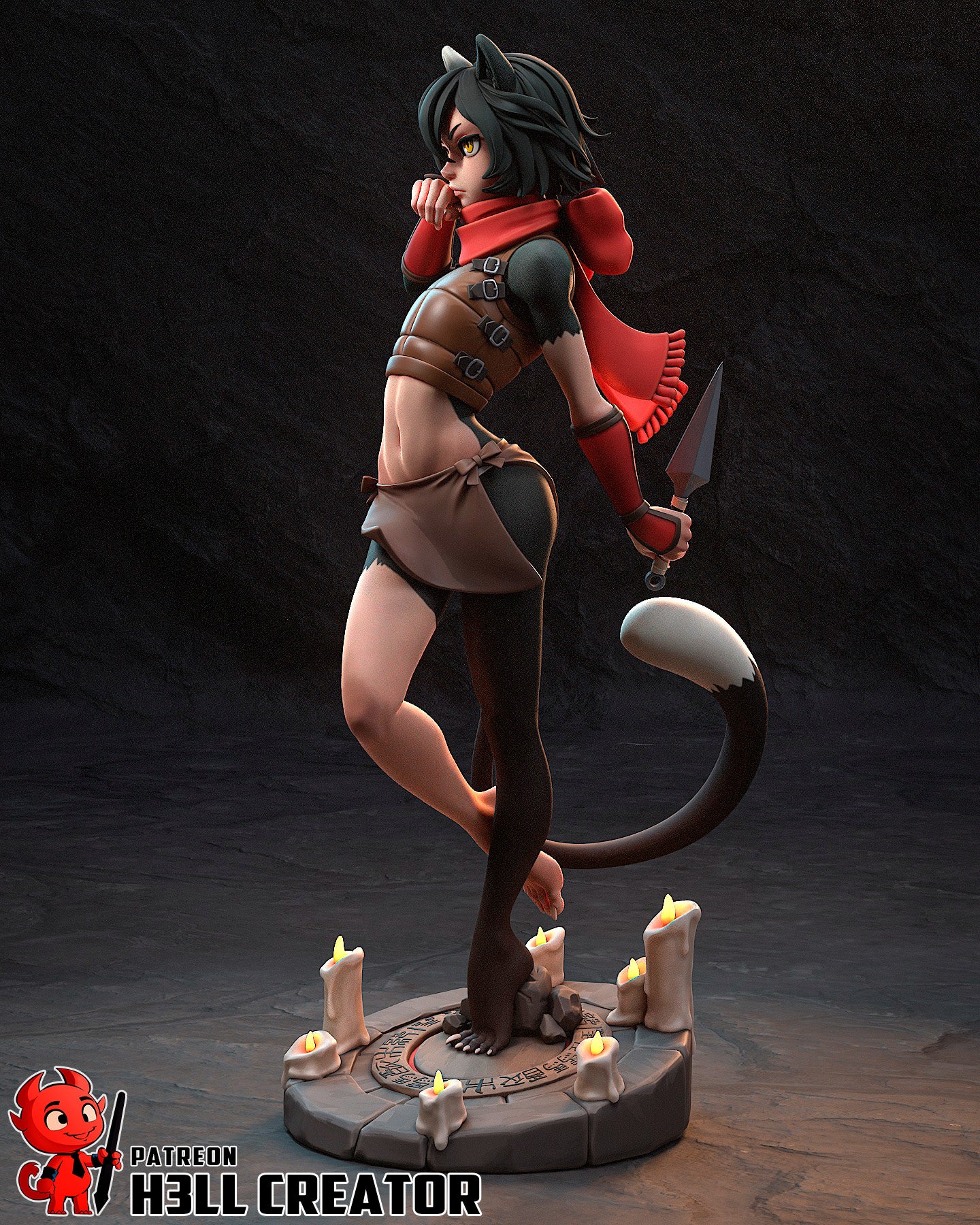 Izutsumi | 3D Printed Resin Model | Unpainted or Hand-Painted