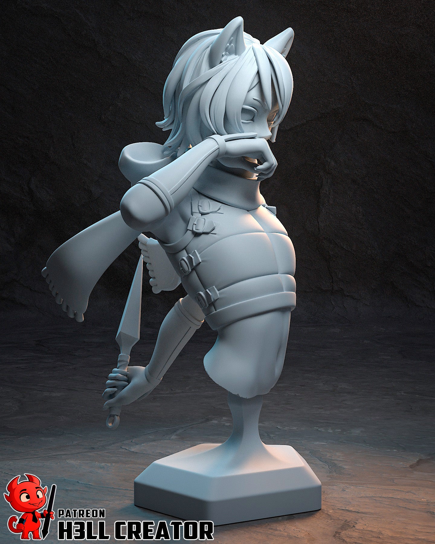 Izutsumi | 3D Printed Resin Model | Unpainted or Hand-Painted