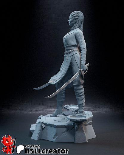 Jaheira | 3D Printed Resin Model | Unpainted or Hand-Painted