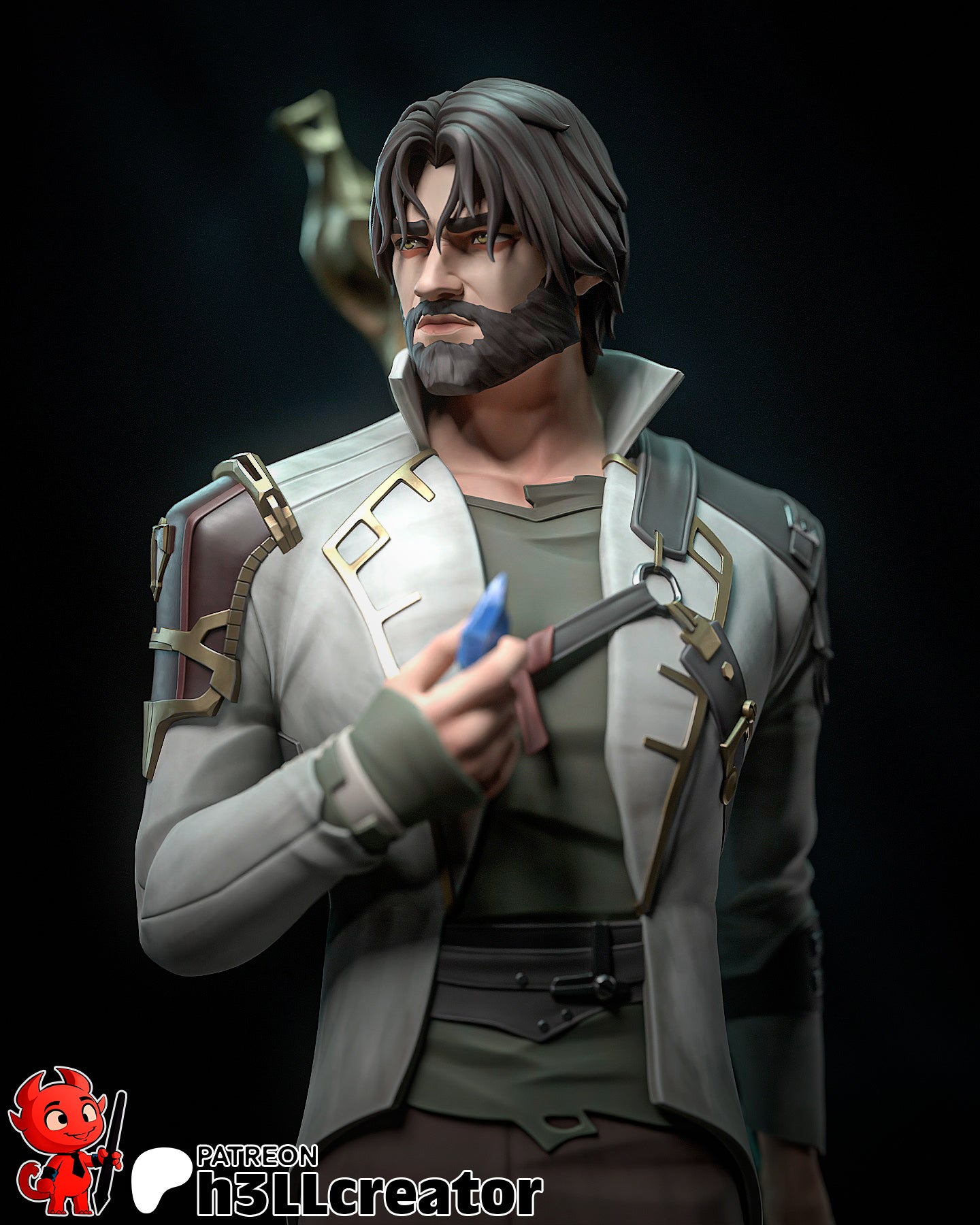 Jayce | 3D Printed Resin Model | Unpainted or Hand-Painted