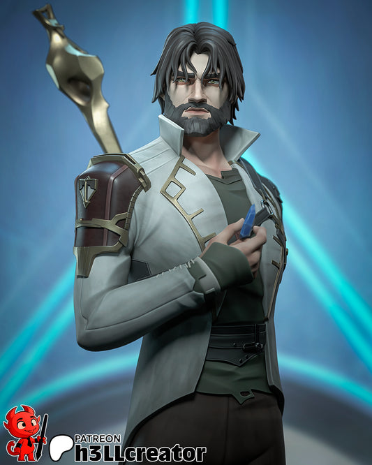 Jayce | 3D Printed Resin Model | Unpainted or Hand-Painted