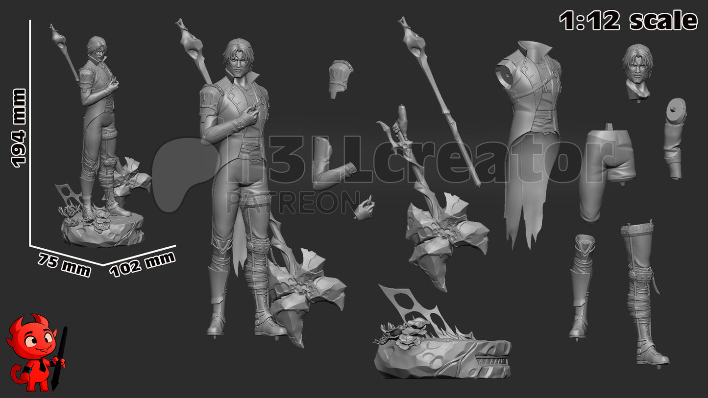 Jayce | 3D Printed Resin Model | Unpainted or Hand-Painted