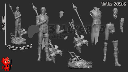Jayce | 3D Printed Resin Model | Unpainted or Hand-Painted