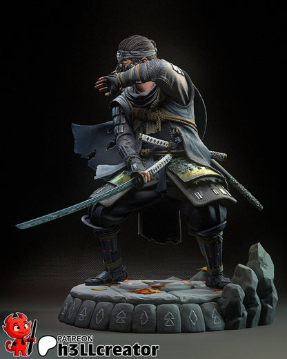 Jin Sakai | 3D Printed Resin Model | Unpainted or Hand-Painted