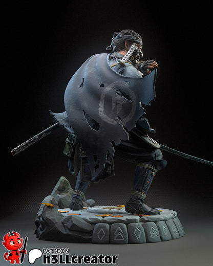 Jin Sakai | 3D Printed Resin Model | Unpainted or Hand-Painted