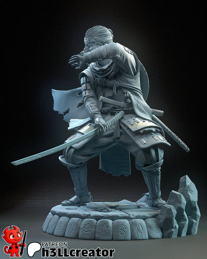Jin Sakai | 3D Printed Resin Model | Unpainted or Hand-Painted