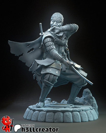 Jin Sakai | 3D Printed Resin Model | Unpainted or Hand-Painted