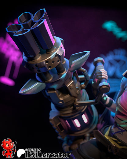 Jinx | 3D Printed Resin Model | Unpainted or Hand-Painted