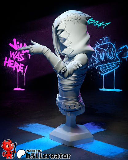 Jinx | 3D Printed Resin Model | Unpainted or Hand-Painted
