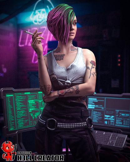 Judy Alvarez | 3D Printed Resin Model | Unpainted or Hand-Painted