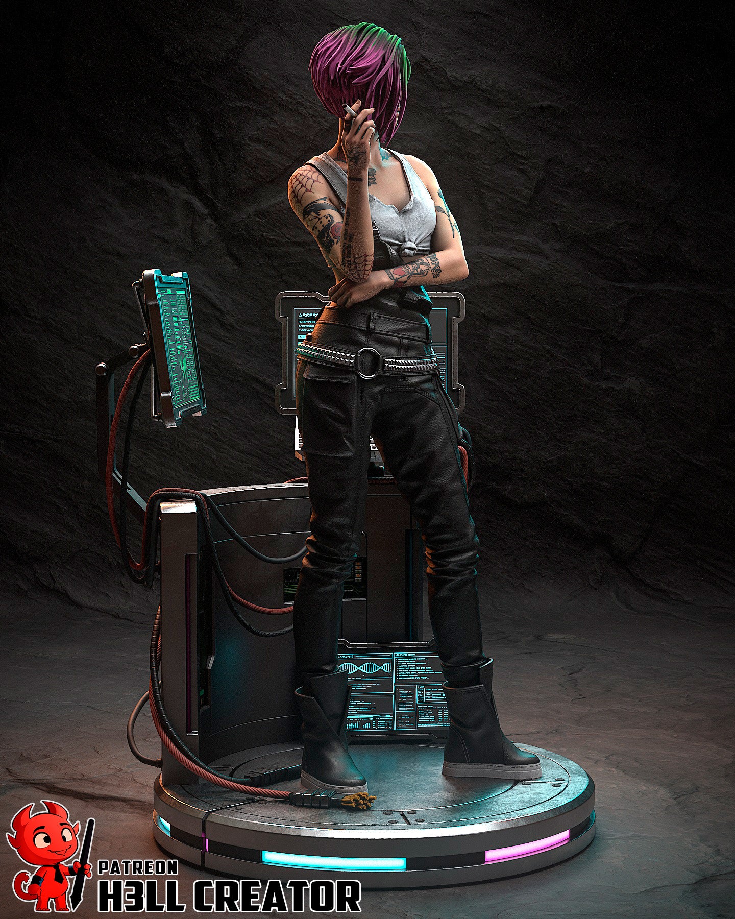 Judy Alvarez | 3D Printed Resin Model | Unpainted or Hand-Painted