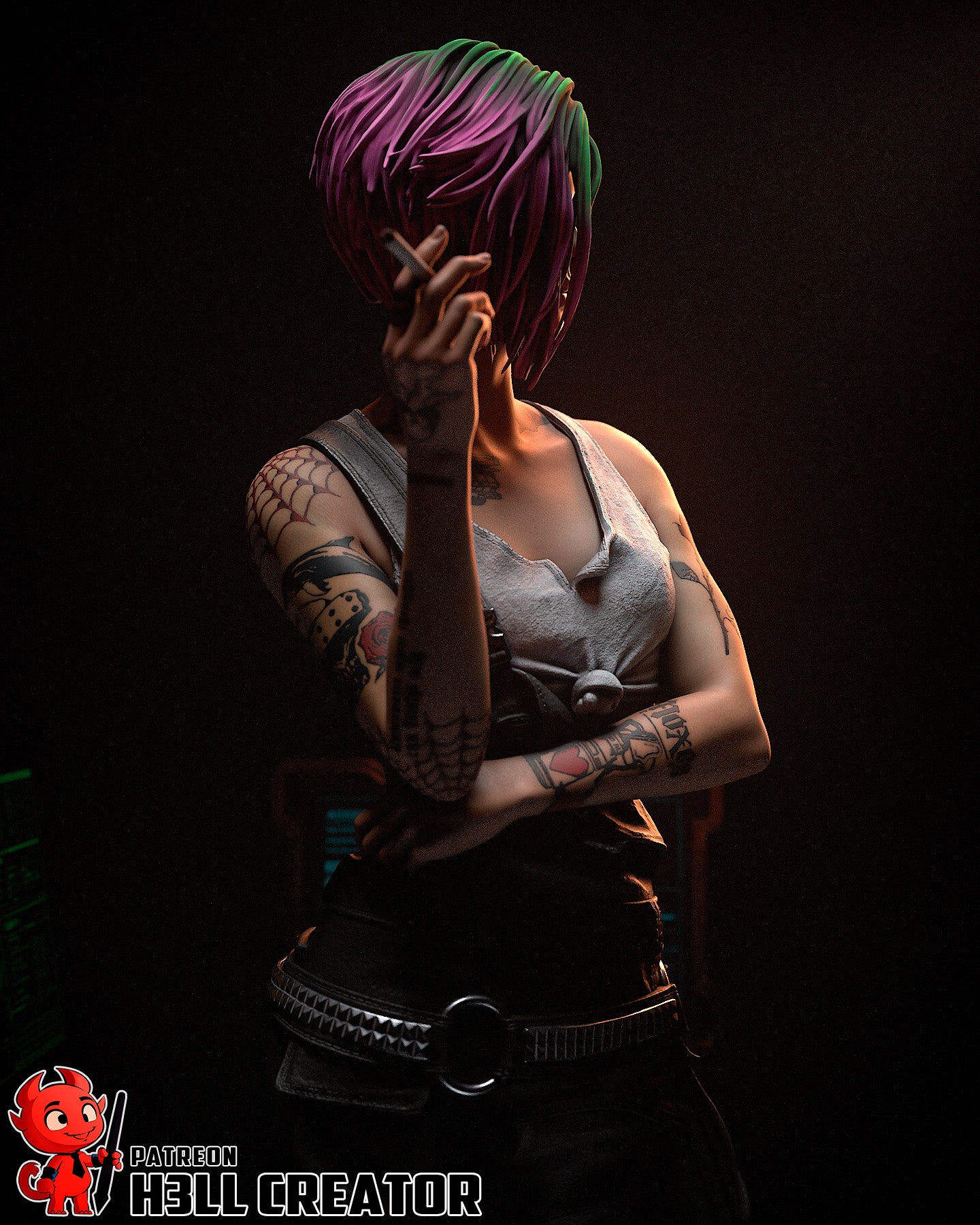 Judy Alvarez | 3D Printed Resin Model | Unpainted or Hand-Painted