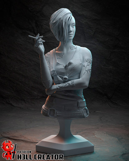 Judy Alvarez | 3D Printed Resin Model | Unpainted or Hand-Painted