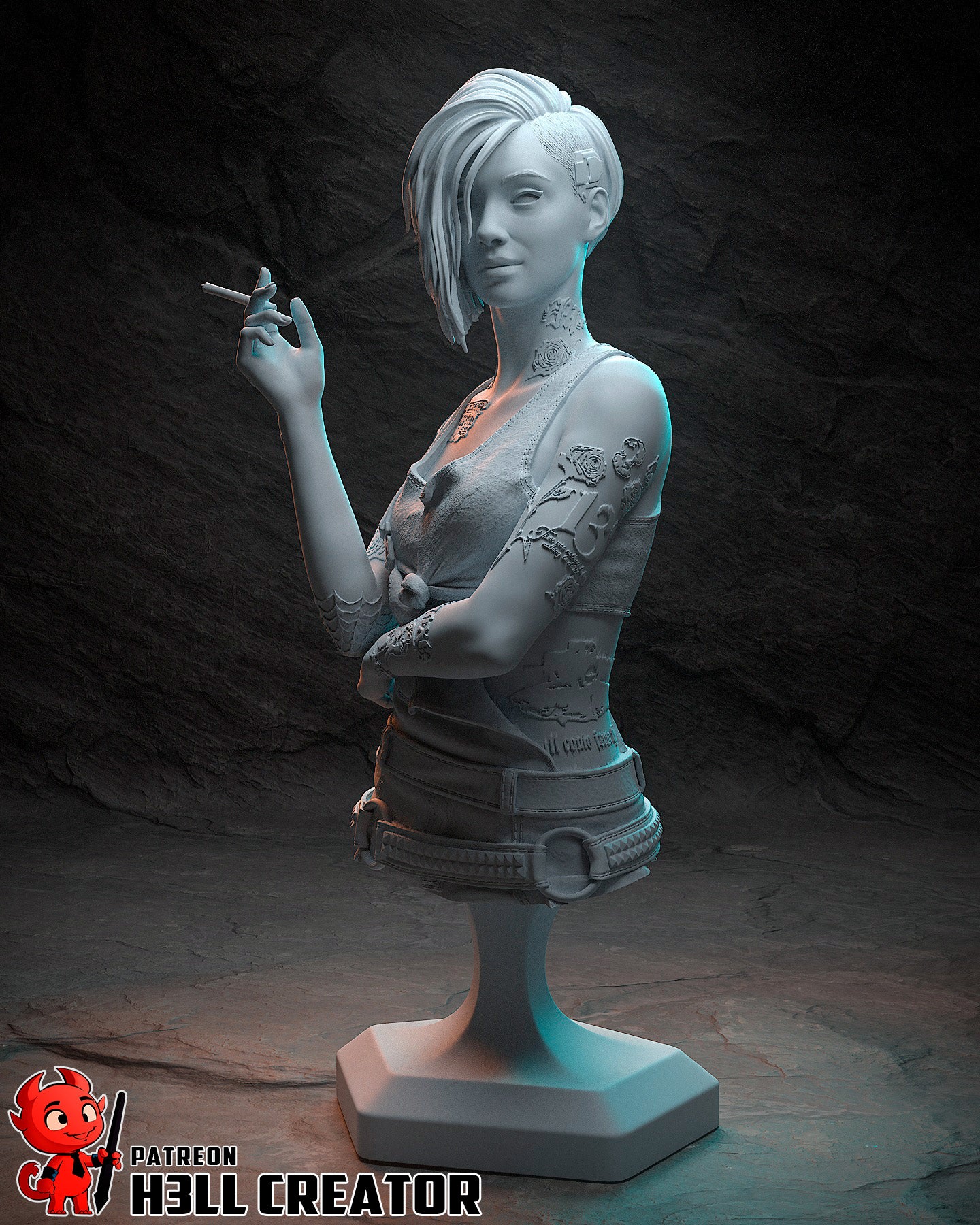 Judy Alvarez | 3D Printed Resin Model | Unpainted or Hand-Painted