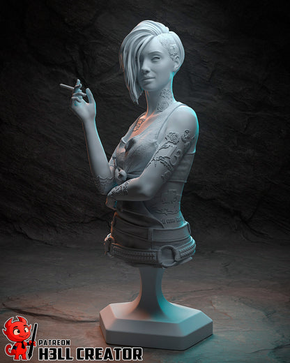 Judy Alvarez | 3D Printed Resin Model | Unpainted or Hand-Painted