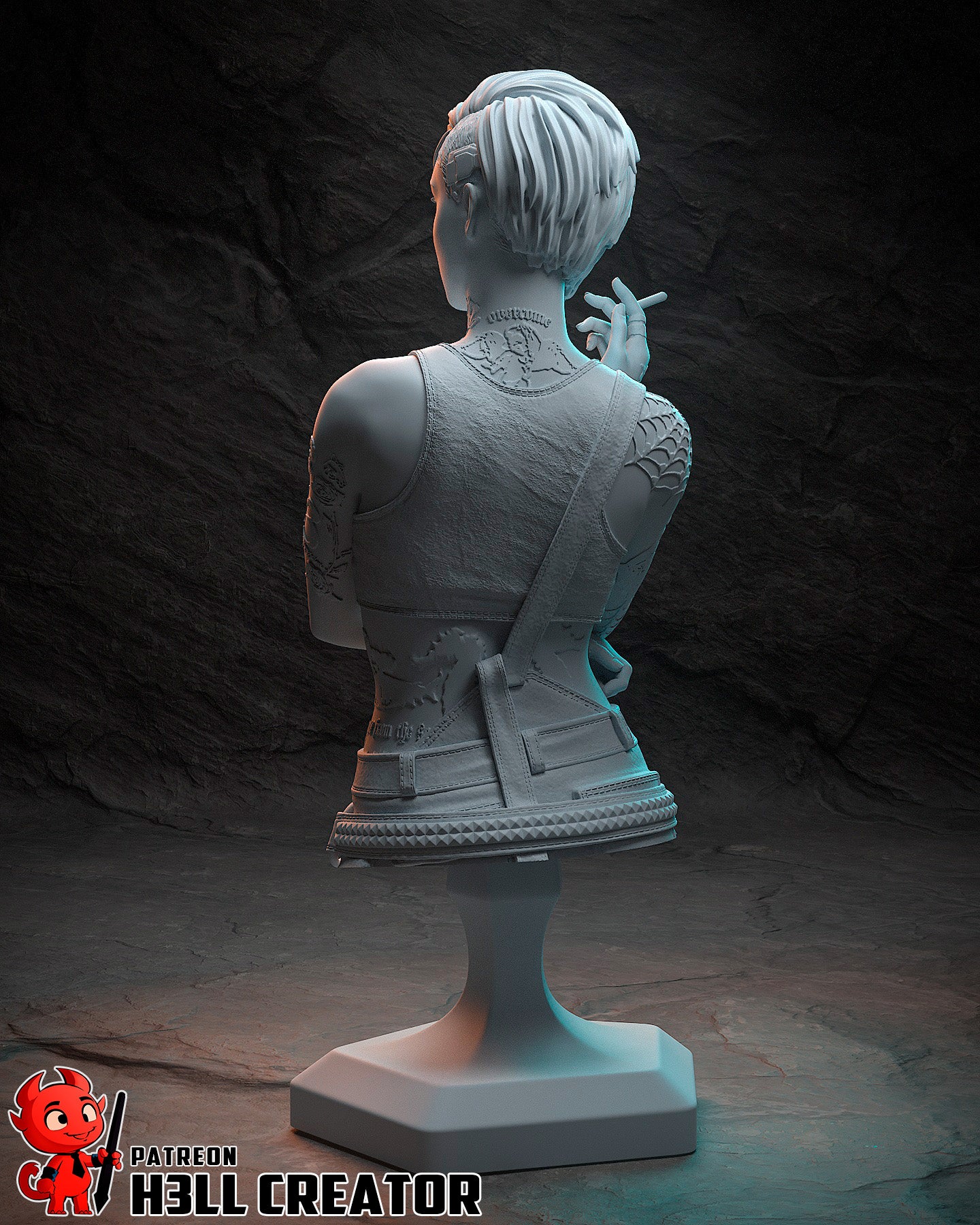 Judy Alvarez | 3D Printed Resin Model | Unpainted or Hand-Painted