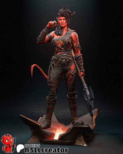 Karlach | 3D Printed Resin Model | Unpainted or Hand-Painted