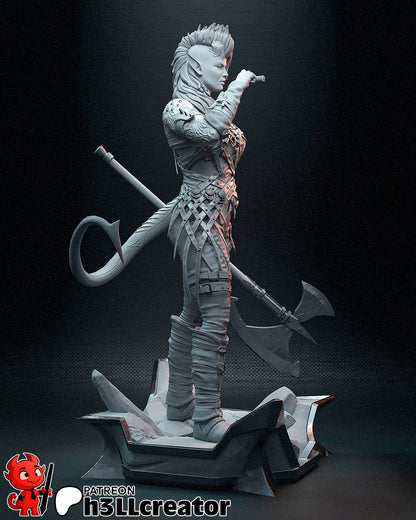 Karlach | 3D Printed Resin Model | Unpainted or Hand-Painted