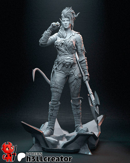 Karlach | 3D Printed Resin Model | Unpainted or Hand-Painted