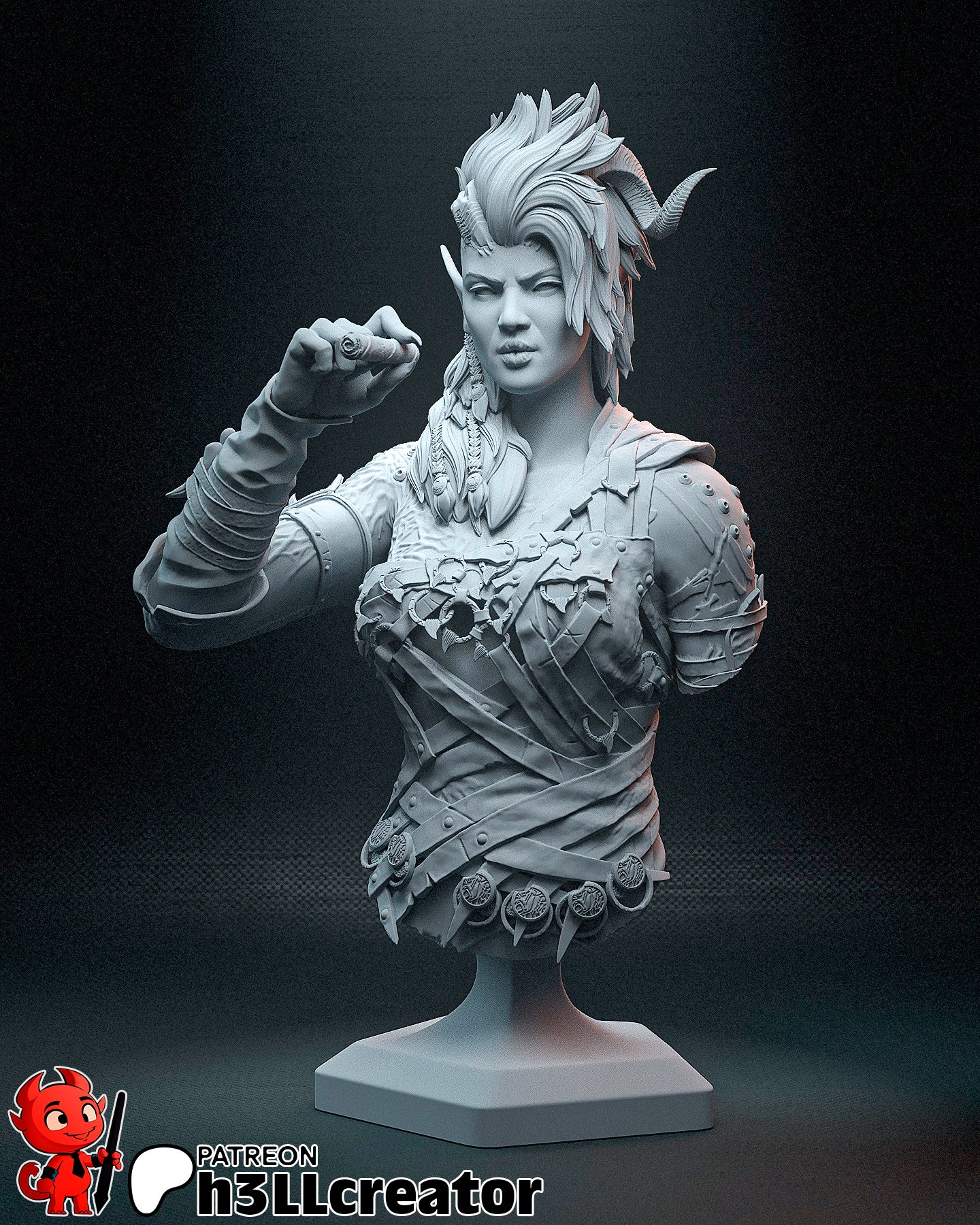 Karlach | 3D Printed Resin Model | Unpainted or Hand-Painted