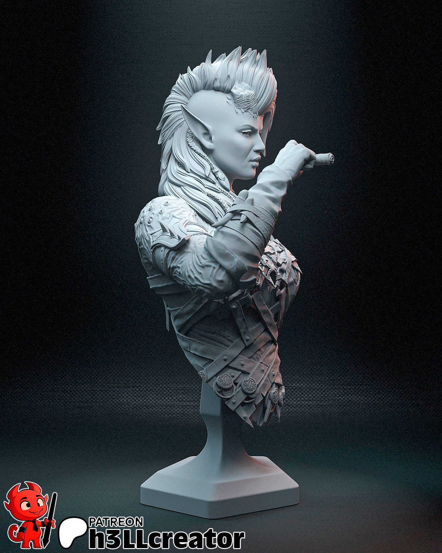 Karlach | 3D Printed Resin Model | Unpainted or Hand-Painted