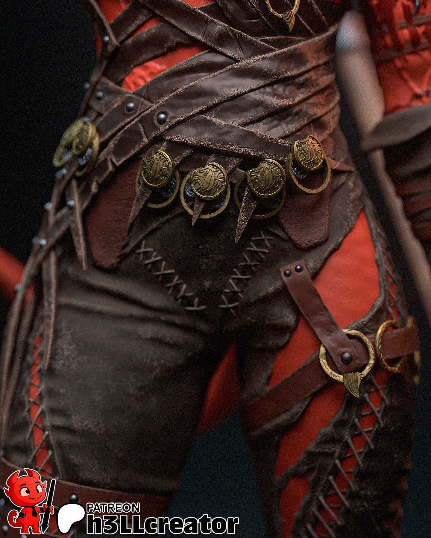 Karlach | 3D Printed Resin Model | Unpainted or Hand-Painted
