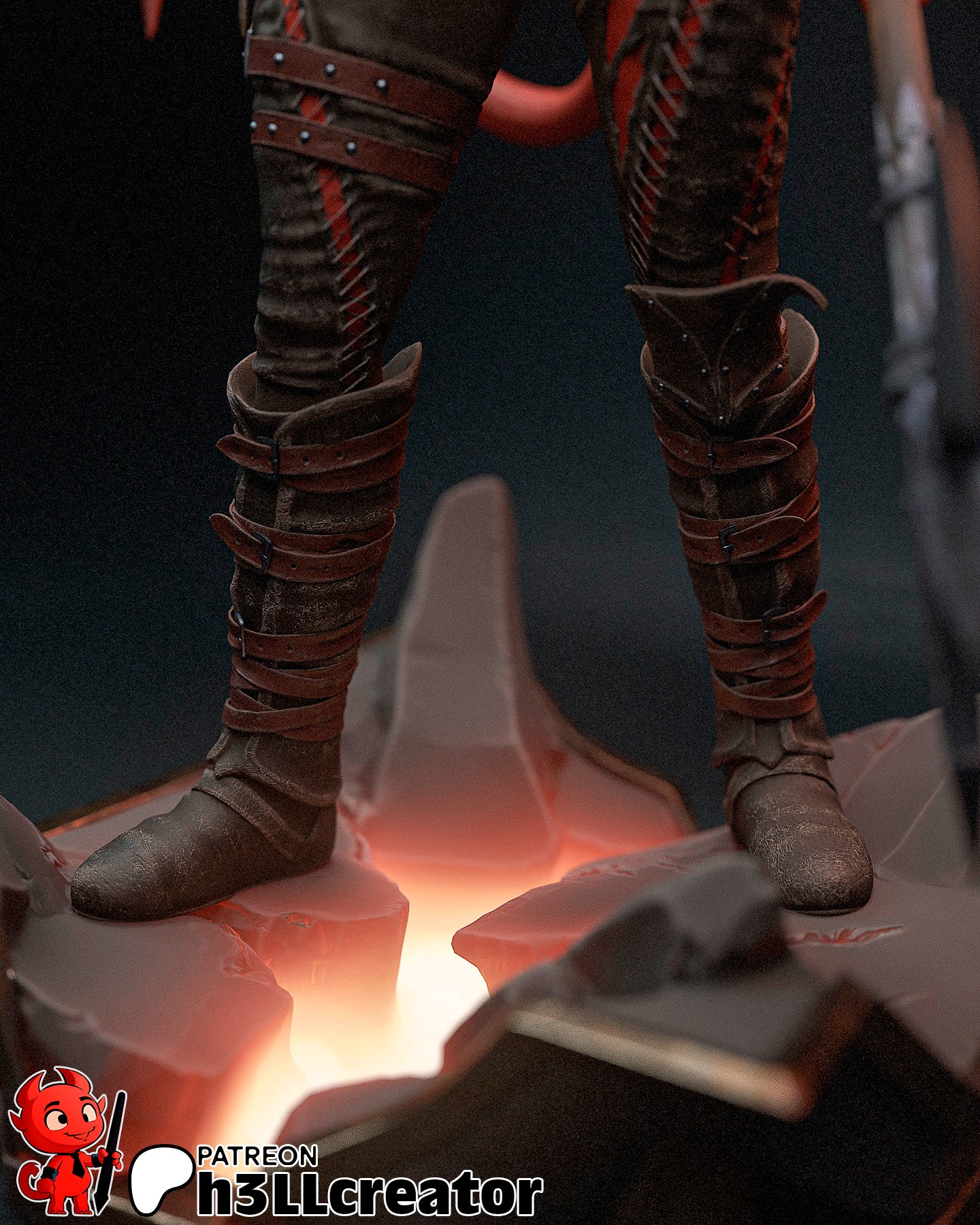 Karlach | 3D Printed Resin Model | Unpainted or Hand-Painted