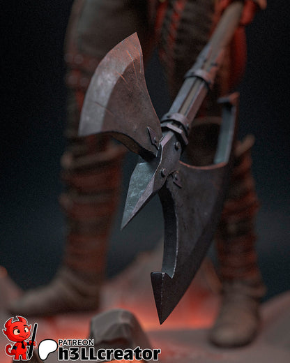 Karlach | 3D Printed Resin Model | Unpainted or Hand-Painted