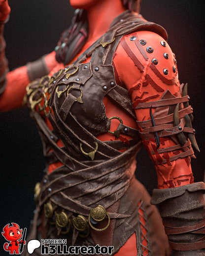 Karlach | 3D Printed Resin Model | Unpainted or Hand-Painted