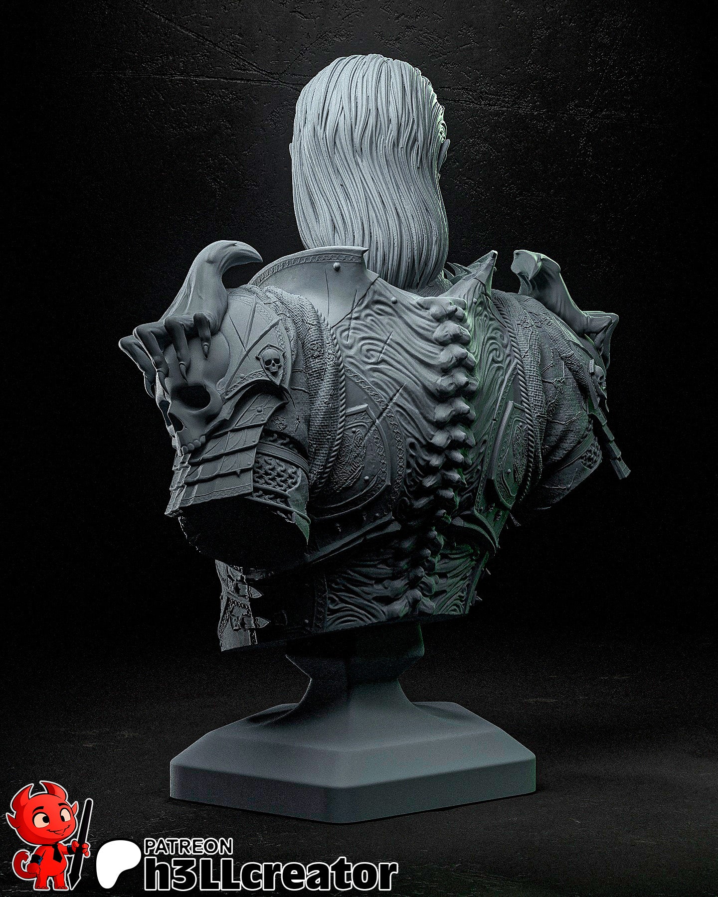 Ketheric Bust | Baldur's Gate 3 (fan art) | Resin 3d Printed | High Detail and Quality