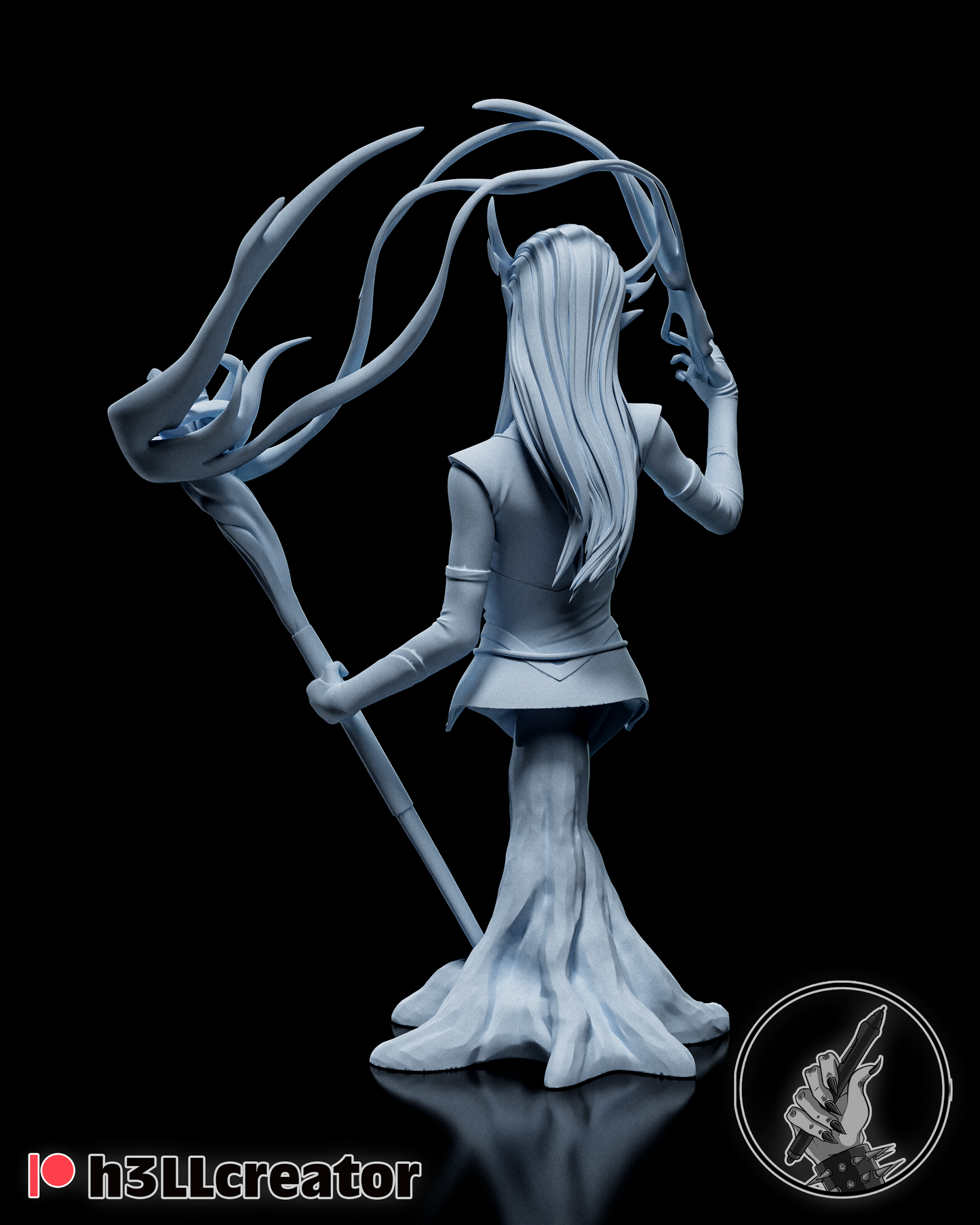 Keyleth Bust | The Legend of Vox Machina (fan art) | Resin 3d Printed | High Detail and Quality