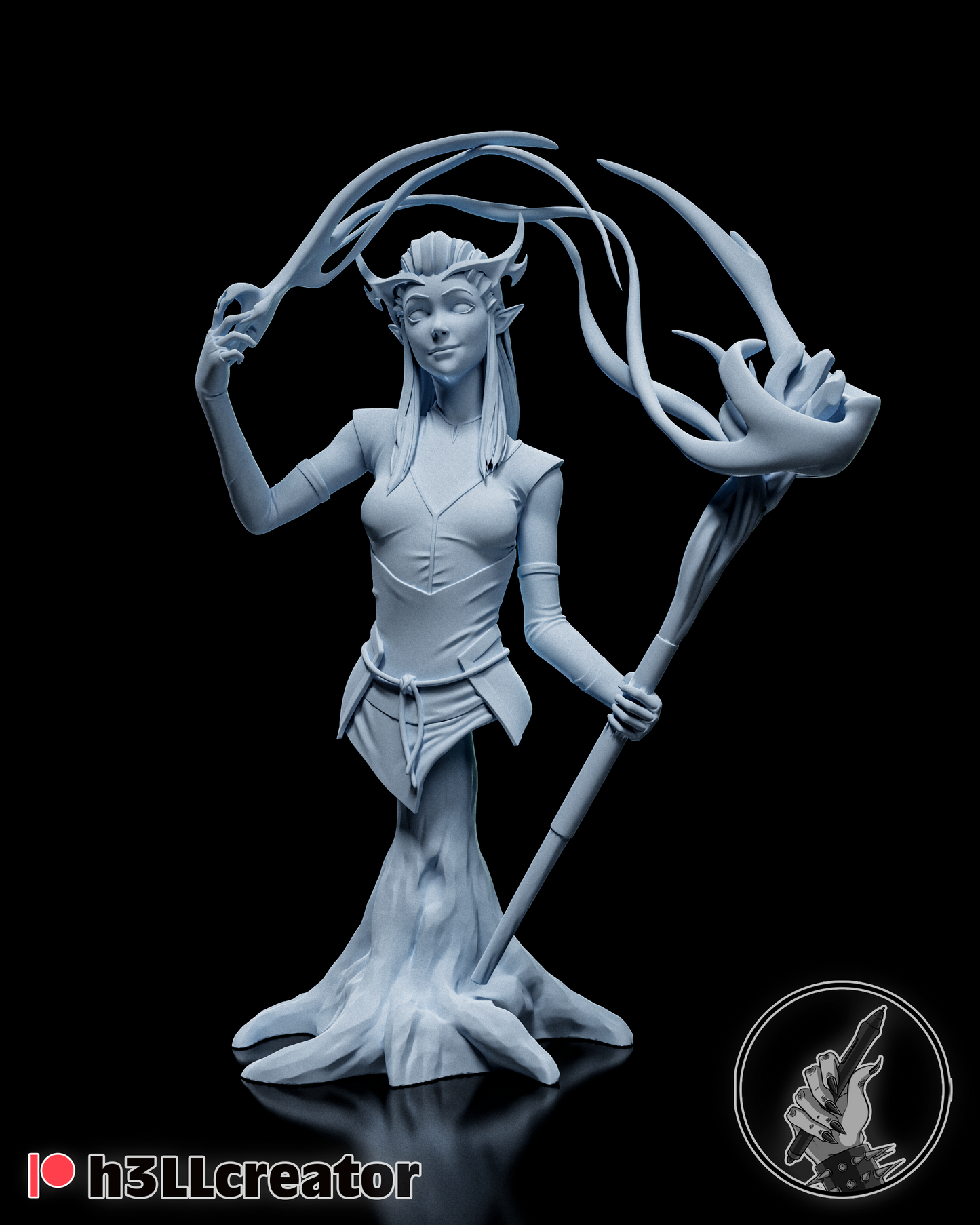 Keyleth Bust | The Legend of Vox Machina (fan art) | Resin 3d Printed | High Detail and Quality