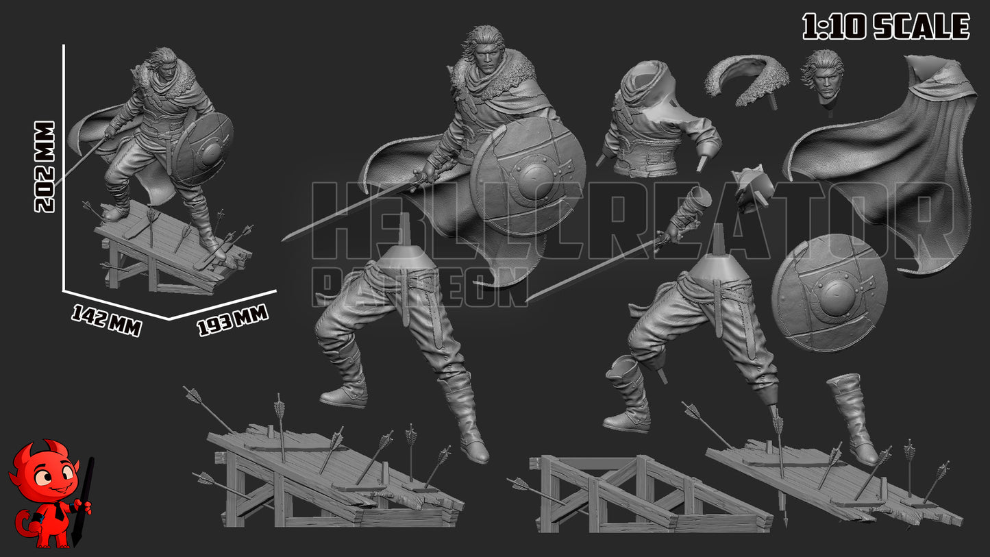 Kliff | 3D Printed Resin Model | Unpainted or Hand-Painted