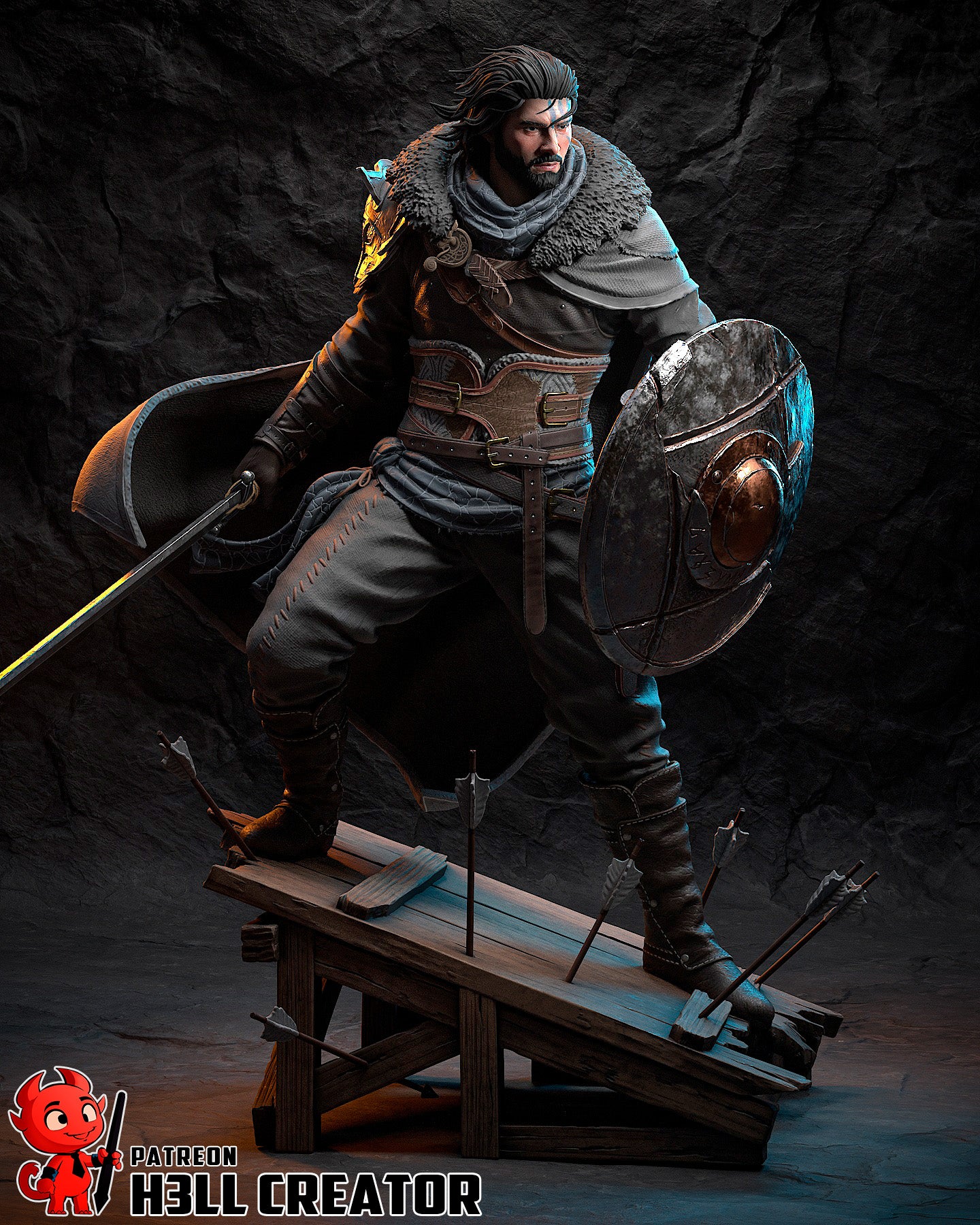 Kliff | 3D Printed Resin Model | Unpainted or Hand-Painted