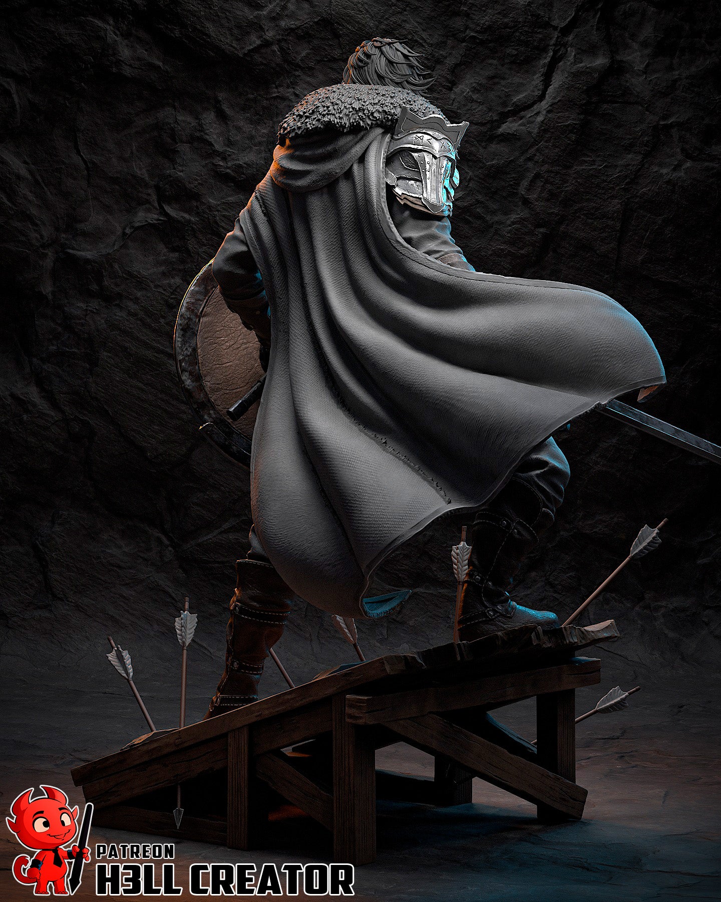 Kliff | 3D Printed Resin Model | Unpainted or Hand-Painted