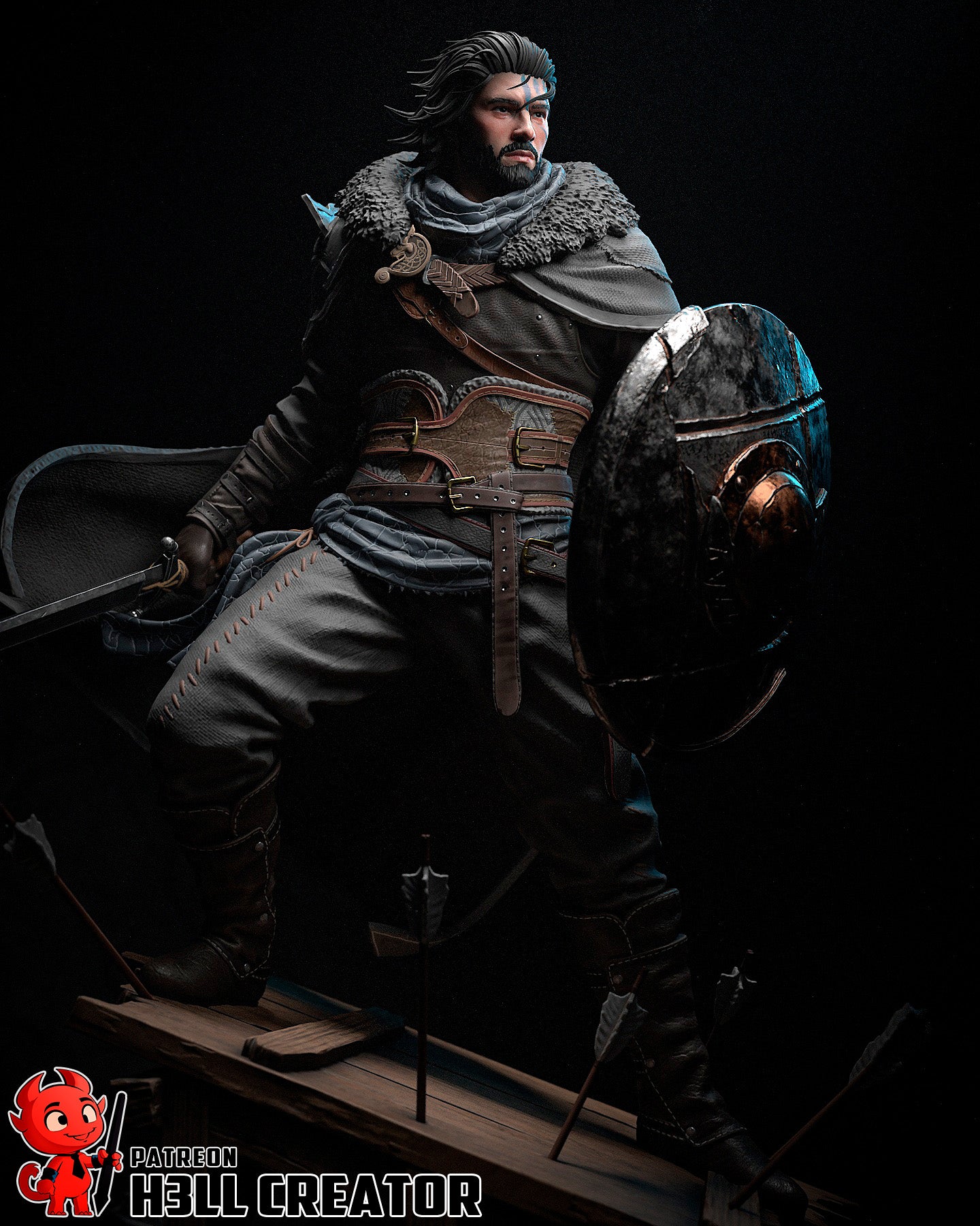 Kliff | 3D Printed Resin Model | Unpainted or Hand-Painted