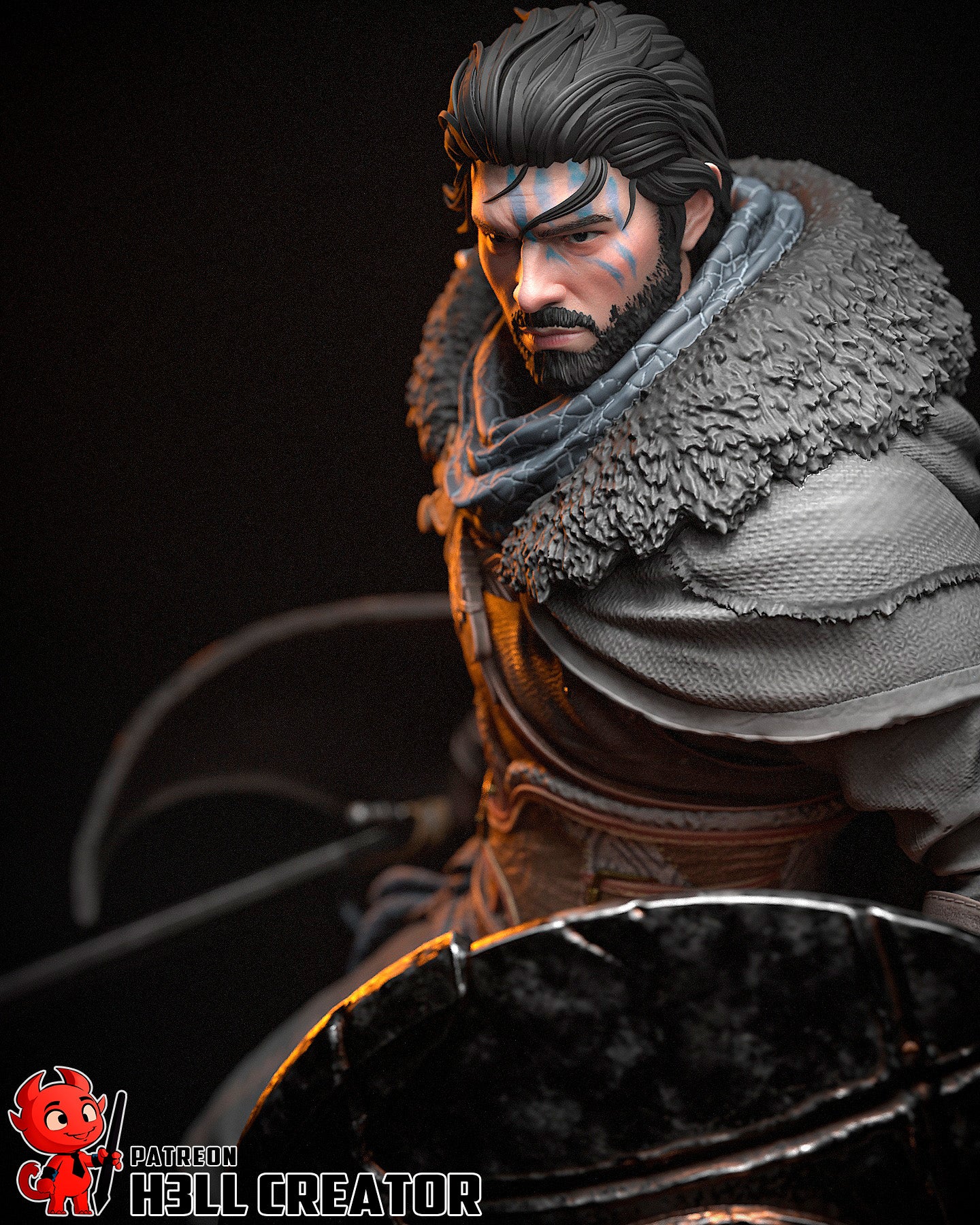 Kliff | 3D Printed Resin Model | Unpainted or Hand-Painted