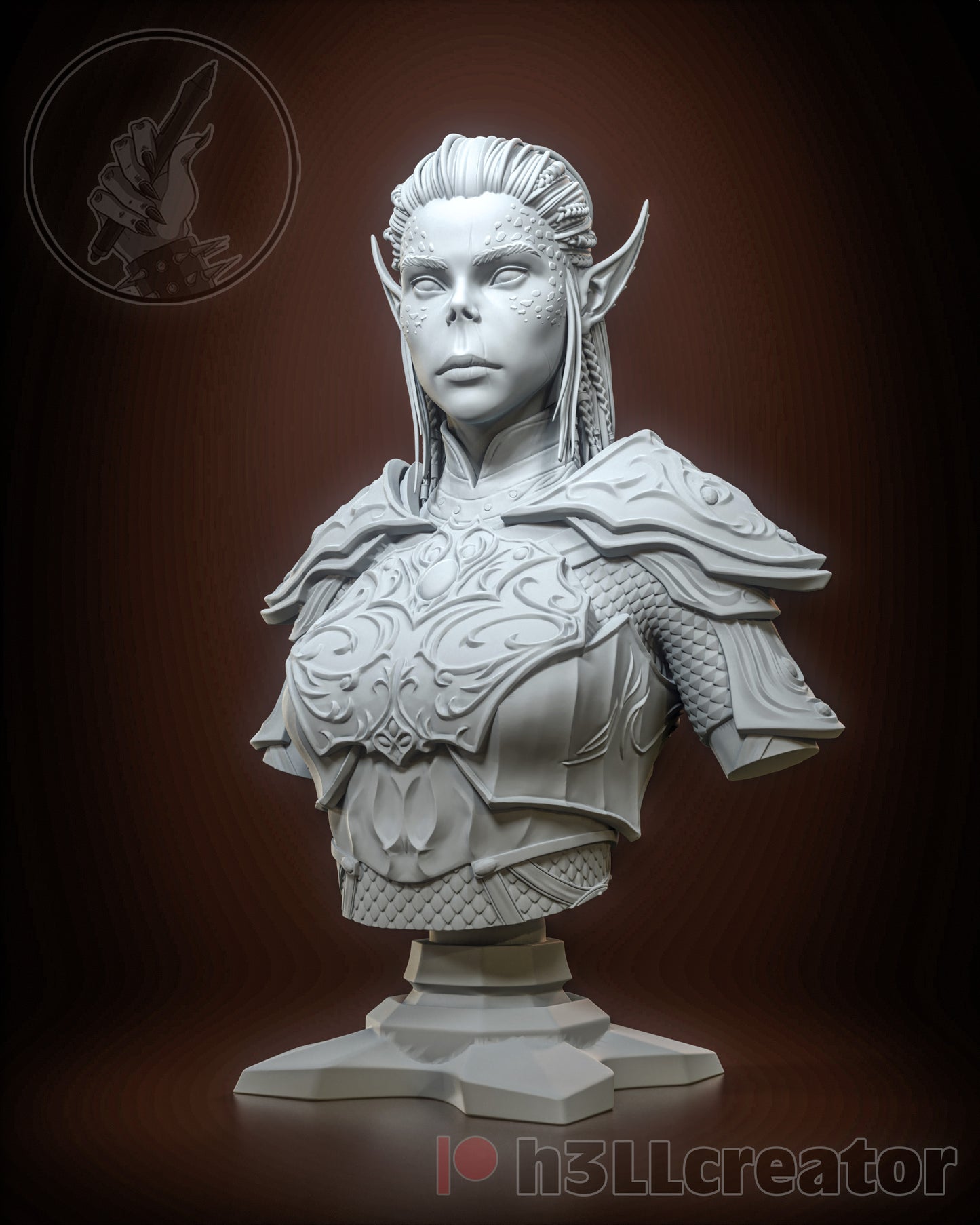 Lae Zel Bust | Baldur's Gate 3 (fan art) | Resin 3d Printed | High Detail and Quality