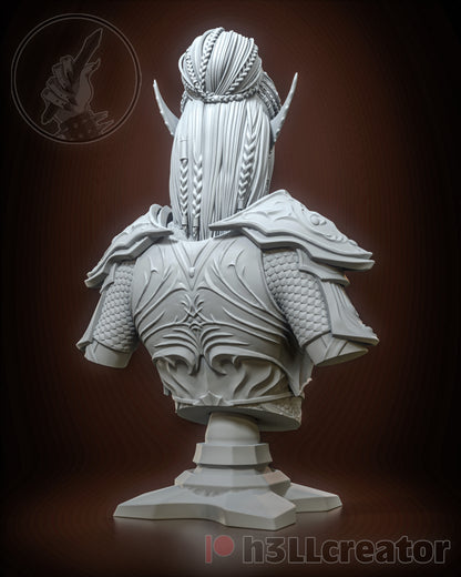 Lae Zel Bust | Baldur's Gate 3 (fan art) | Resin 3d Printed | High Detail and Quality