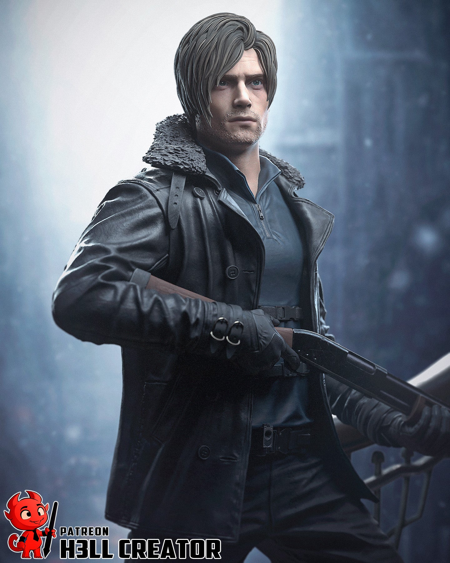 Leon - RE: Requiem | 3D Printed Resin Model | Unpainted or Hand-Painted